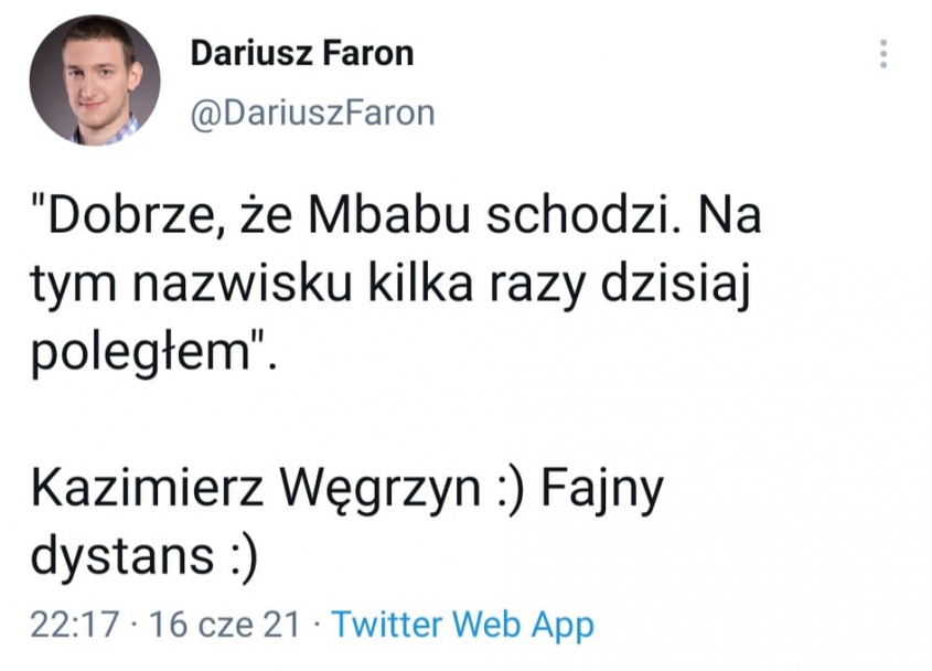 REAKCJA Kazimierza Węgrzyna na zmianę Mbabu xD